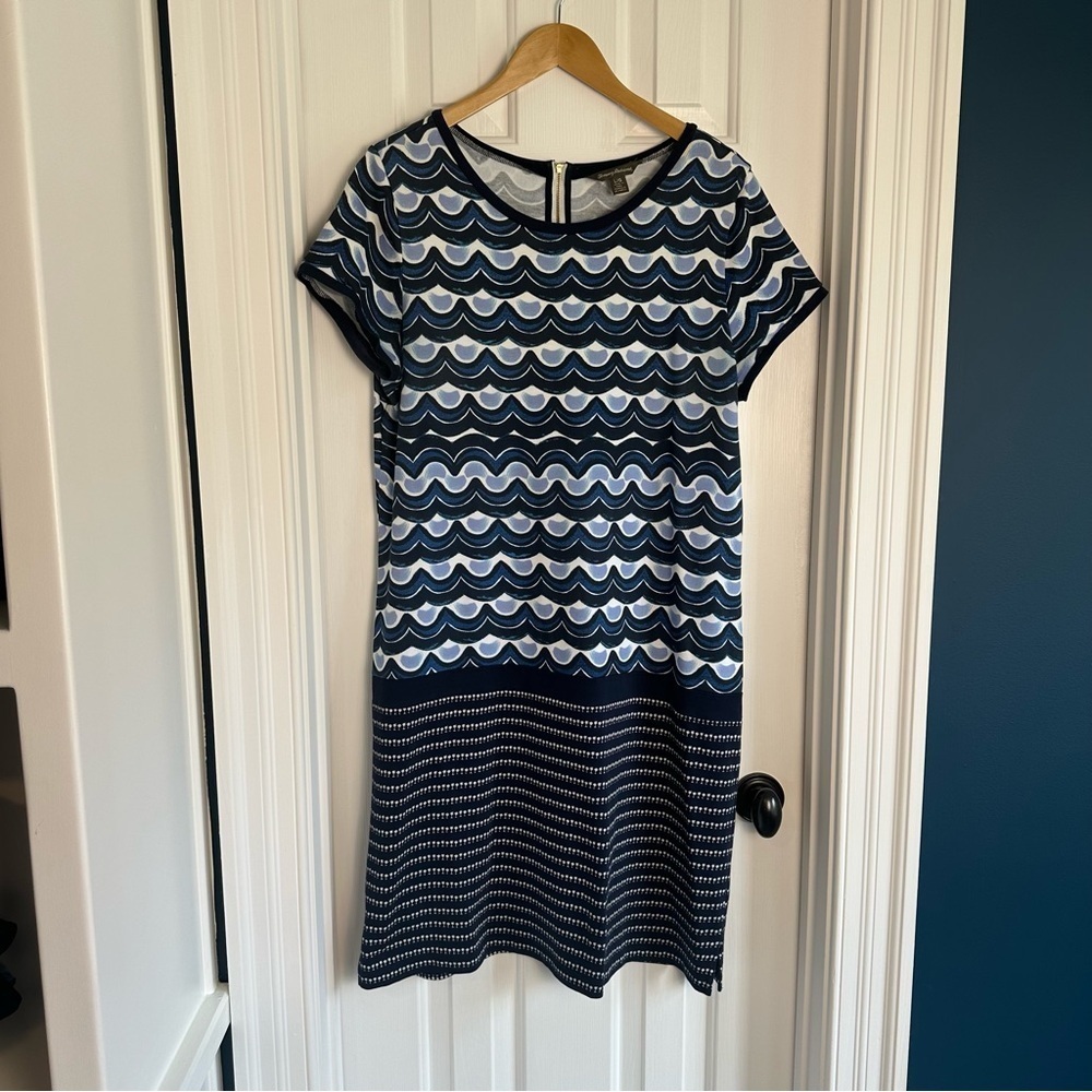 Tommy Bahama Women's Making Waves Pima Cotton T-Shirt Dress EUC - Picture 2 of 6